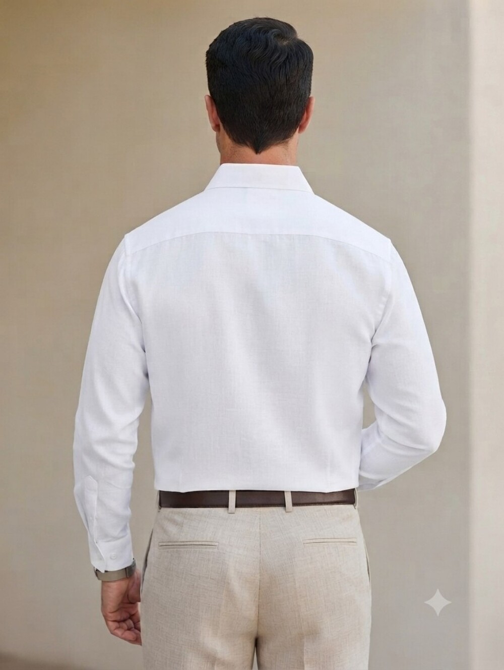 Vitorio Romani Men's NWT White Embroidered Long Sleeve Dress Shirt Size Medium - Picture 6 of 8